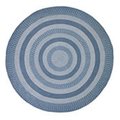 Better Trends Better Trends BRNE8RSL 8 in. Round Newport Chenille Rug - Slat Blue BRNE8RSL